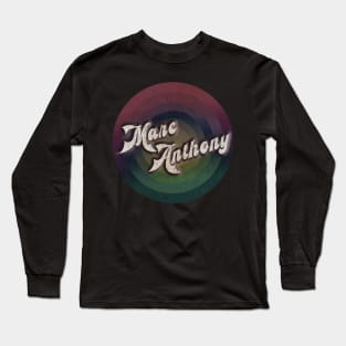 retro vintage circle Marc Anthony Long Sleeve T-Shirt